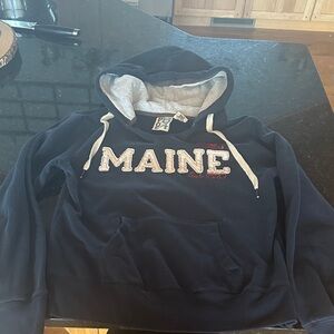 Navy Blue Maine Hoodie BLUE Medium lobster 🦞